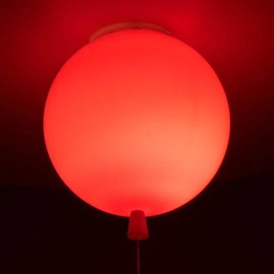 Balloon Μονόφωτο Παιδικό Φωτιστικό Κρεμαστό από Πλαστικό με Υποδοχή E27 Κόκκινο 30x33cm - 00652