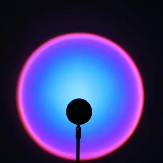 Rainbow Blue 180° Μοντέρνο LED Φωτιστικό Δαπέδου Υ94εκ. με Ρυθμιζόμενο Λευκό Φως σε Μαύρο Χρώμα - 00817