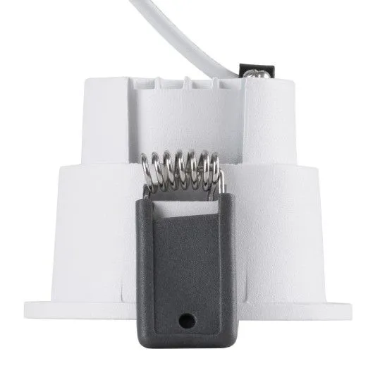 PLUTO-S Στρογγυλό Μεταλλικό Χωνευτό Σποτ με Ενσωματωμένο LED και Φυσικό Λευκό Φως σε Λευκό χρώμα 6.4x6.4cm - 60248