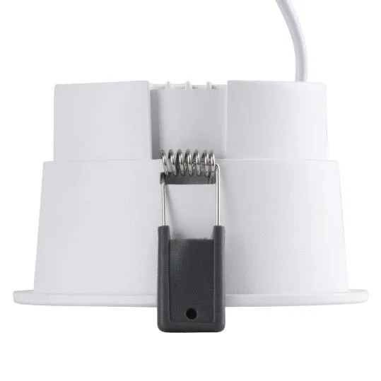 PLUTO-B Στρογγυλό Μεταλλικό Χωνευτό Σποτ με Ενσωματωμένο LED και Φυσικό Λευκό Φως σε Λευκό χρώμα 10.4x10.4cm - 60258