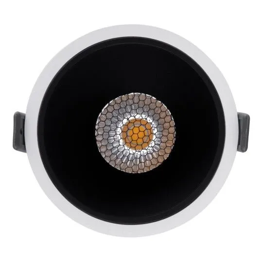 PLUTO-B Στρογγυλό Μεταλλικό Χωνευτό Σποτ με Ενσωματωμένο LED και Φυσικό Λευκό Φως σε Λευκό χρώμα 10.4x10.4cm - 60258