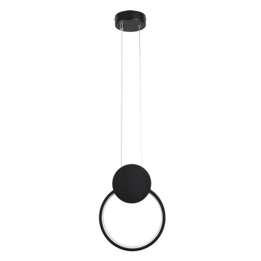 Cyclos Μοντέρνο Κρεμαστό Φωτιστικό με Ενσωματωμένο LED σε Μαύρο Χρώμα - 61073