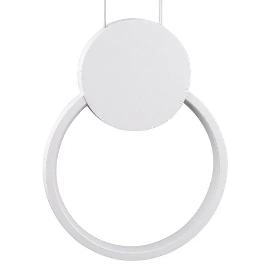 Cyclos Μοντέρνο Κρεμαστό Φωτιστικό με Ενσωματωμένο LED σε Λευκό Χρώμα - 61074