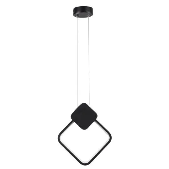 Mary Μοντέρνο Κρεμαστό Φωτιστικό με Ενσωματωμένο LED σε Μαύρο Χρώμα - 61082