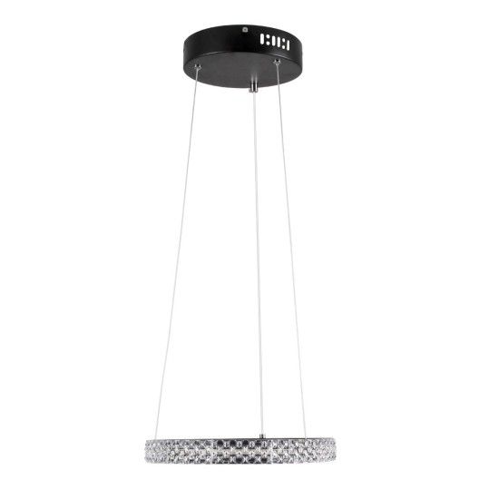 Diamond Μοντέρνο Κρεμαστό Φωτιστικό με Ενσωματωμένο LED σε Μαύρο Χρώμα - 61126