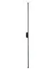 Diadem Μοντέρνο Φωτιστικό Τοίχου με Ενσωματωμένο LED και Ρυθμιζόμενο Λευκό Φως σε Μαύρο Χρώμα Πλάτους 120cm - 61333