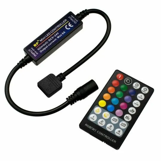 Ασύρματος LED RGB Controller με Χειριστήριο RF 2.4Ghz DC 5-24V Max 144W - 73429
