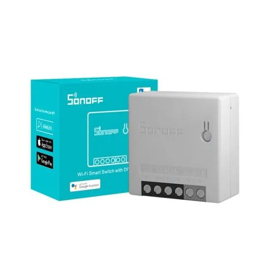 Sonoff Smart Ενδιάμεσος Διακόπτης Wi-Fi 2 Καναλιών Με Ρελέ - MINIR2