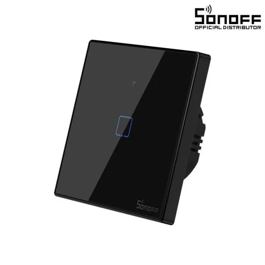 Sonoff Τouch Wi-Fi wireless wall smart switches Black - T3EU1C-TX-EU-R2