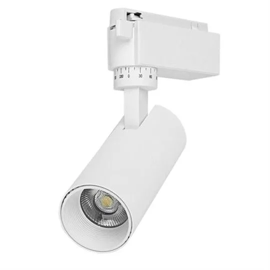 Μονοφασικό Bridgelux COB LED Λευκό Φωτιστικό Σποτ Ράγας 10W Φυσικό Λευκό 