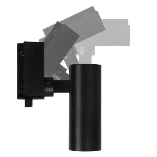 Μονοφασικό Bridgelux COB LED Μαύρο Φωτιστικό Σποτ Ράγας 10W Ψυχρό Λευκό