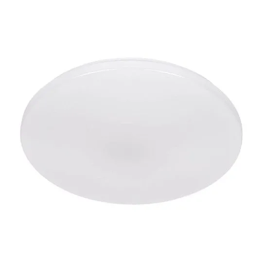 Ava Μοντέρνα Πλαστική Πλαφονιέρα Οροφής με Ενσωματωμένο LED σε Λευκό χρώμα 48cm - 61017